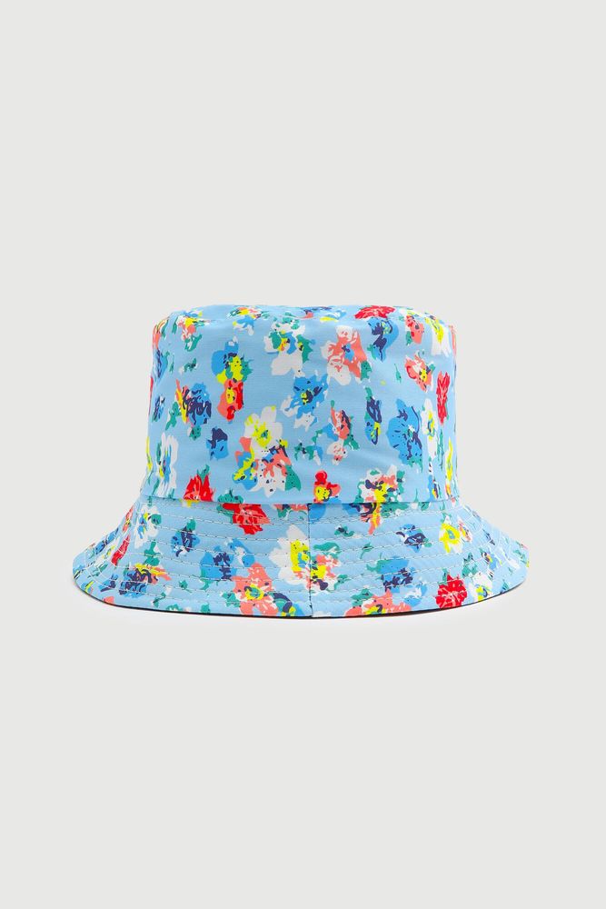 Chapeau de pêche fleuri