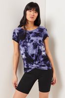 T-shirt torsadé tie-dye