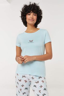 T-shirt pyjama à papillon