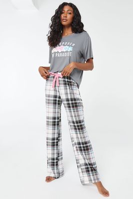 Pantalon pyjama à carreaux