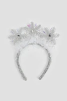 Ardene Snowflake Headband in Silver