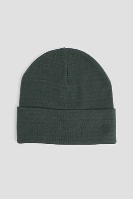 Ardene Super Soft Solid Beanie in Dark Green | Polyester/Elastane