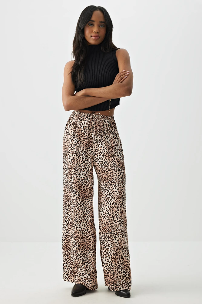 Ardene Wide Leg Flowy Pants in | Size | Rayon