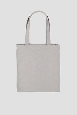 Ardene Canvas Tote Bag in Light Grey | Cotton | Eco-Conscious