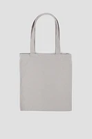 Ardene Canvas Tote Bag in Light Grey | Cotton | Eco-Conscious