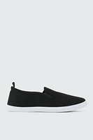 Ardene Canvas Slip On Sneakers in | Size | Eco-Conscious