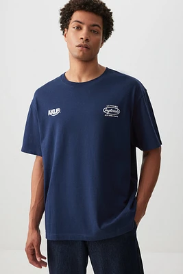 Ardene Man Graphic T-Shirt For Men in Dark | Size | 100% Cotton
