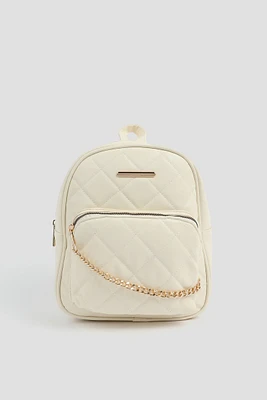 Ardene Quilted Backpack in | Faux Leather/Polyester