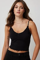 Ardene Seamless V-Neck Tank Top in | Size | Polyester/Spandex