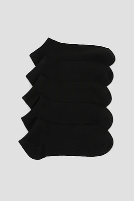 Ardene 5-Pack Solid Ankle Socks in | Polyester/Elastane