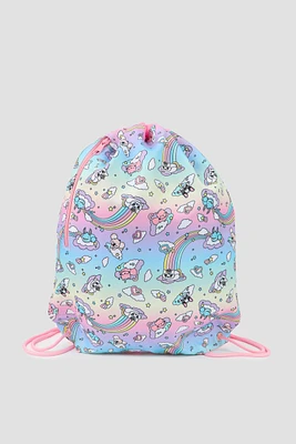 Ardene Kids Printed Drawstring Bag