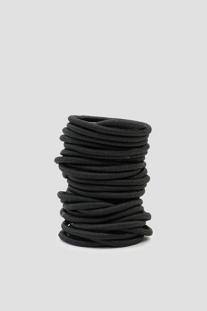 Ardene 30-Pack Solid Hair Elastics in