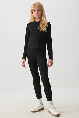 Ardene Kids Organic Cotton Leggings in | Size | Cotton/Elastane | Eco-Conscious