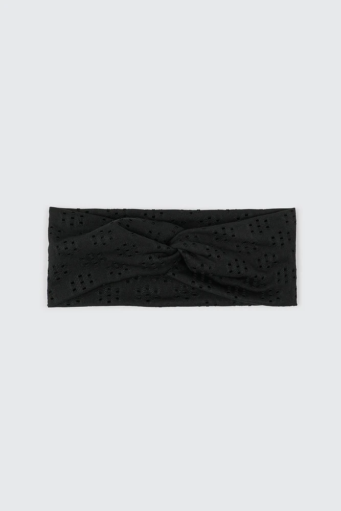 Ardene Eyelet Twist Headwrap in | Polyester/Elastane