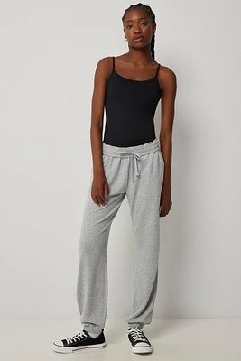 Ardene Slouchy Jogger Pants in Grey | Size | Polyester/Elastane