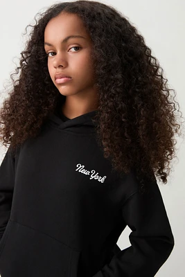 Ardene Kids Printed Hoodie in | Size | Polyester/Cotton | Fleece-Lined