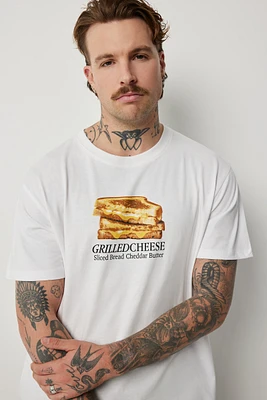 Ardene Man Graphic Crew Neck T-Shirt For Men in | Size | 100% Cotton