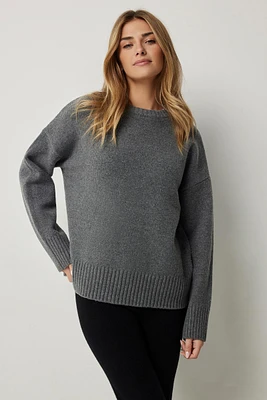 Ardene Long Oversized Sweater in Grey | Size