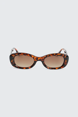 Ardene Oval Sunglasses in Brown