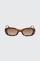 Ardene Oval Sunglasses in Brown