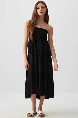 Ardene Two-Way Maxi Tiered Skirt in | Size | Spandex/Viscose