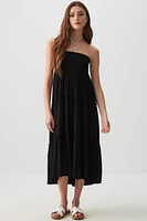 Ardene Two-Way Maxi Tiered Skirt in | Size | Spandex/Viscose