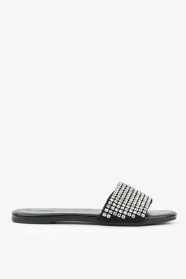 Ardene Gemstone Flat Sandals in | Size