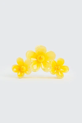 Ardene Daisy Hair Claw in Yellow