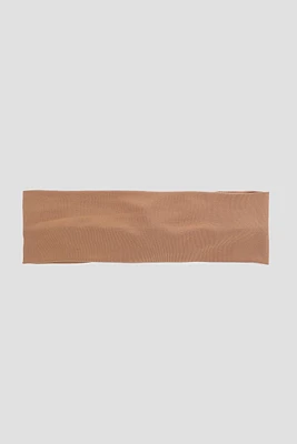 Ardene Knotted Headwrap in Cognac | Polyester