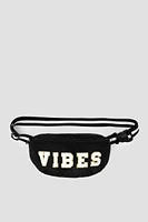 Ardene Kids VIBES Fanny Pack in Black | Nylon | Eco-Conscious