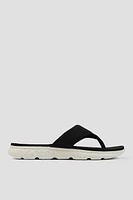 Ardene Sporty Flip-Flops Sandals in Black | Size 9