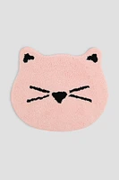 Ardene Cat Rug in Light Pink