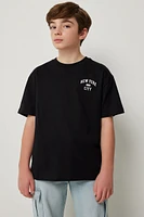 Ardene Kids Oversized Graphic T-Shirt in | Size | 100% Cotton