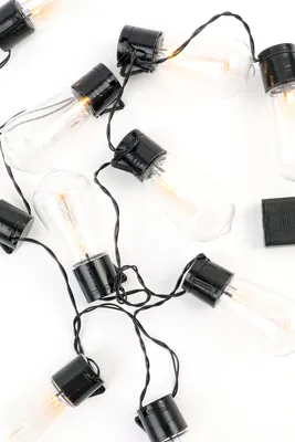 Ardene LED Bulb String Lights in Black