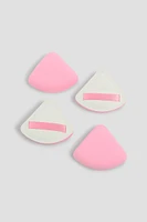 Ardene 4-Pack Triangle Powder Puffs in Light Pink