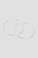 Ardene XL Hoop Earrings in Silver | Stainless Steel