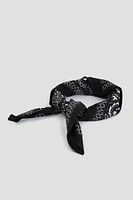 Ardene Paisley Bandana in Black