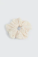 Ardene XL Crochet Scrunchie in White