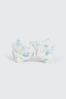 Ardene Floral Spa Headband in Light Blue