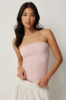 Ardene Basic Double Layer Tube Top in Light | Size | Polyester/Elastane