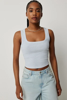 Ardene Basic Scoop Neck Tank | Size | Cotton/Elastane | Eco-Conscious