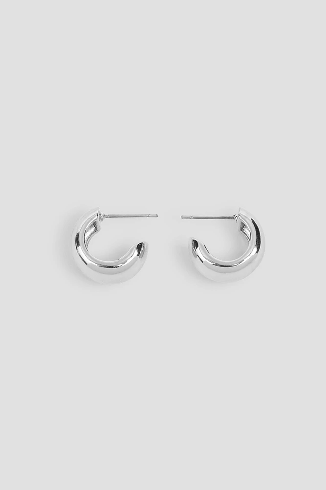 Ardene Mini Hoop Earrings in Silver | Stainless Steel