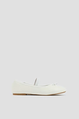 Ardene Kids Mary Janes with Bow in | Size | Faux Leather | Eco-Conscious
