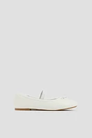 Ardene Kids Mary Janes with Bow in | Size | Faux Leather | Eco-Conscious