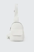 Ardene Sling Bag in White | 100% Recycled Polyester | Eco-Conscious