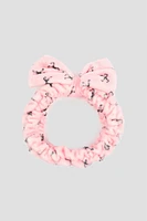 Ardene Bow Spa Headband in Light Pink | Polyester