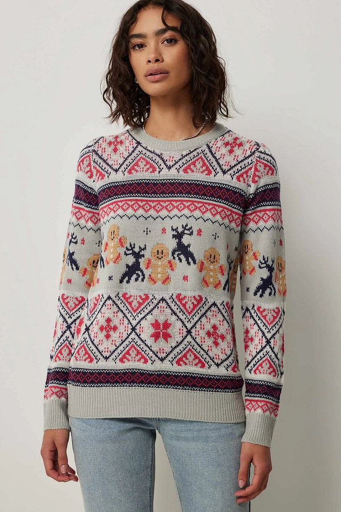 Ardene Ugly Christmas Sweater in Light | Size | 100% Acrylic