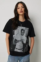 Ardene Tupac Graphic T-Shirt in Black | Size | 100% Cotton