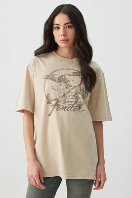 Ardene Fender Graphic T-Shirt in Beige | Size | 100% Cotton