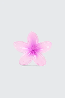 Ardene Hibiscus Hair Claw in Medium Purple